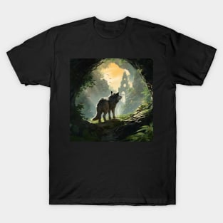 Twilight Sentinel - Wolf's Ancient Watch T-Shirt